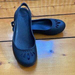 CROCS Women's Kaydee Black Ballerina Flats Slip On Rounded Toe - Size 10